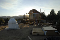 Control Shed Fraiming With Dome Toward West 